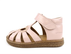 Angulus pale rose glitter sandal with heart